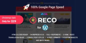 Reco &#8211; Minimal Theme for Freebies v4.1.0 nulled