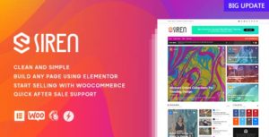 Siren &#8211; News Magazine Elementor WordPress Themes v2.0.1