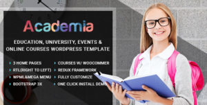 Academia &#8211; Education Center WordPress Theme v3.0 Go nulled