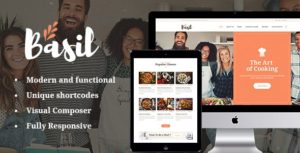 Basil | Cooking Classes and Workshops WordPress Theme v1.3.1 nulled