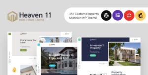 Heaven11 | Property &amp; Apartment Real Estate WordPress Theme v1.0.2 nulled
