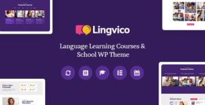 Lingvico | Language Center &amp; Training Courses WordPress Theme v1.0.3 nulled