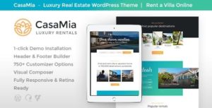 CasaMia | Property Rental Real Estate WordPress Theme v1.1.3 nulled