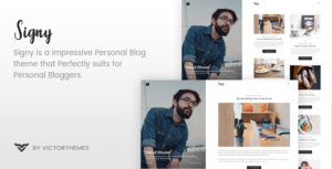 Signy &#8211; A Personal Blog WordPress Theme v1.8.1 nulled