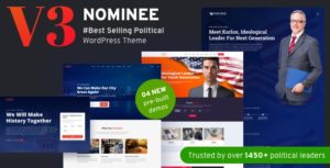 Nominee &#8211; Political WordPress Theme for Candidate/Political Leader v3.3.0 nulled