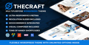 TheCraft | Responsive Multipurpose Premium WordPress Theme v1.9