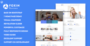 Foxin &#8211; Responsive Business WordPress Theme v1.1.1 nulled