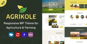 Agrikole | Responsive WordPress Theme for Agriculture &amp; Farming v1.4 nulled