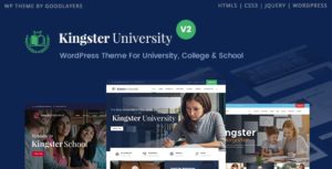 Kingster &#8211; Education WordPress For University, College and School 3.0.3 nulled