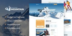 Snow Mountain | Ski Resort &amp; Snowboard School WordPress Theme v1.2.3 nulled