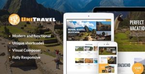 UniTravel | Travel Agency &amp; Tourism Bureau WordPress Theme v1.2.3 nulled