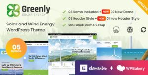 Greenly &#8211; Ecology &amp; Solar Energy WordPress Theme v4.3 nulled