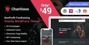 Charitious &#8211; NonProfit Fundraising Charity WordPress Theme v2.7 nulled