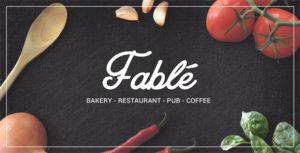 Fable &#8211; Restaurant Bakery Cafe Pub WordPress Theme v1.2.7 nulled