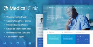Medical Clinic &#8211; Health &amp; Doctor Medical WordPress Theme v1.2.0 nulled
