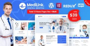 Medilink &#8211; Health &amp; Medical WordPress Theme v1.5.1 nulled