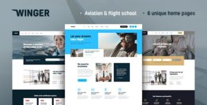 Winger &#8211; Aviation &amp; Flight School WordPress Theme v1.0.2 nulled