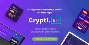 CryptiBIT &#8211; Technology, Cryptocurrency, ICO/IEO Landing Page WordPress Theme v1.2 nulled