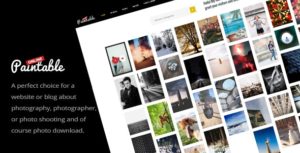 Paintable &#8211; Photography and Blog / Photos Download WordPress Theme v2.4 nulled