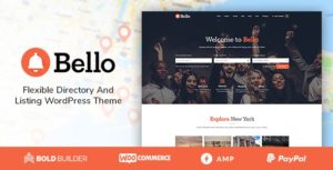 Bello &#8211; Directory &amp; Listing WordPress Theme v1.5.6 nulled
