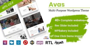 Avas | Multi-Purpose WordPress Theme v6.1.26 Nulled