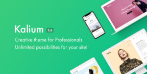 Kalium &#8211; Creative WordPress Theme for Professionals v3.2 Nulled