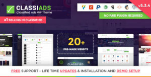 Classiads &#8211; Classified Ads WordPress Theme v5.9.2 nulled